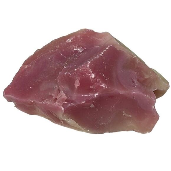 Burmese Pink Yellow Art Glass Cullet Glowing Uranium Slag #5GL149 - Picture 4 of 6